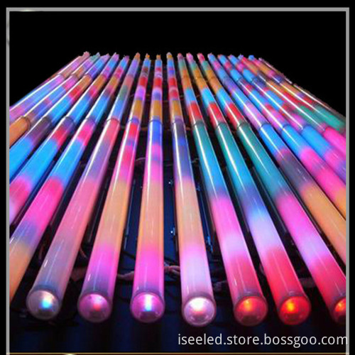 Programmable DMX RGB media tube outdoor